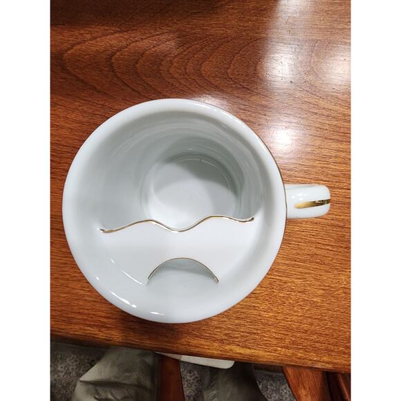 Life of a Fireman Mustache Coffee Mug Cup Firefighters in Action Gold Trim - Picture 3 of 6